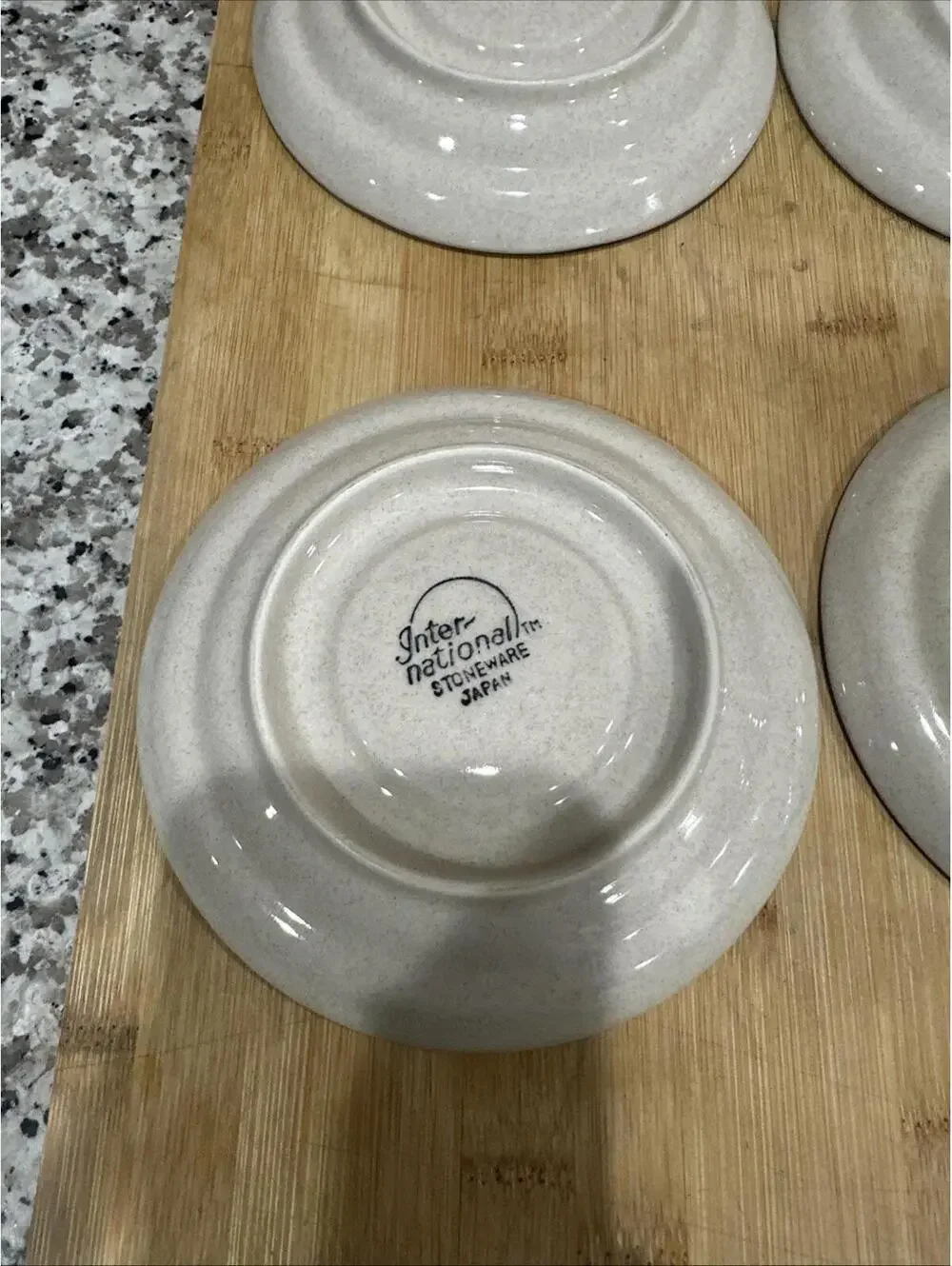 VTG 6 International China Co Endura Collection Saucers Plates Stoneware Japan 6